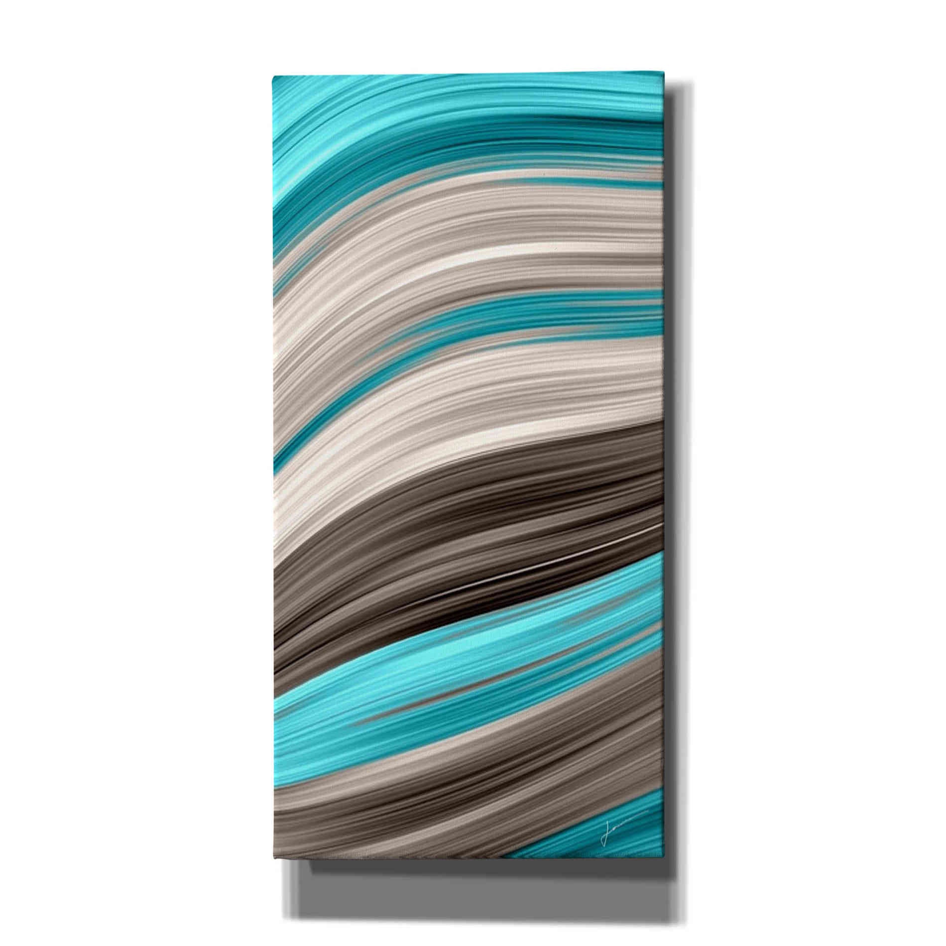 'Aqua Sweep I' by James Burghardt Giclee Canvas Wall Art