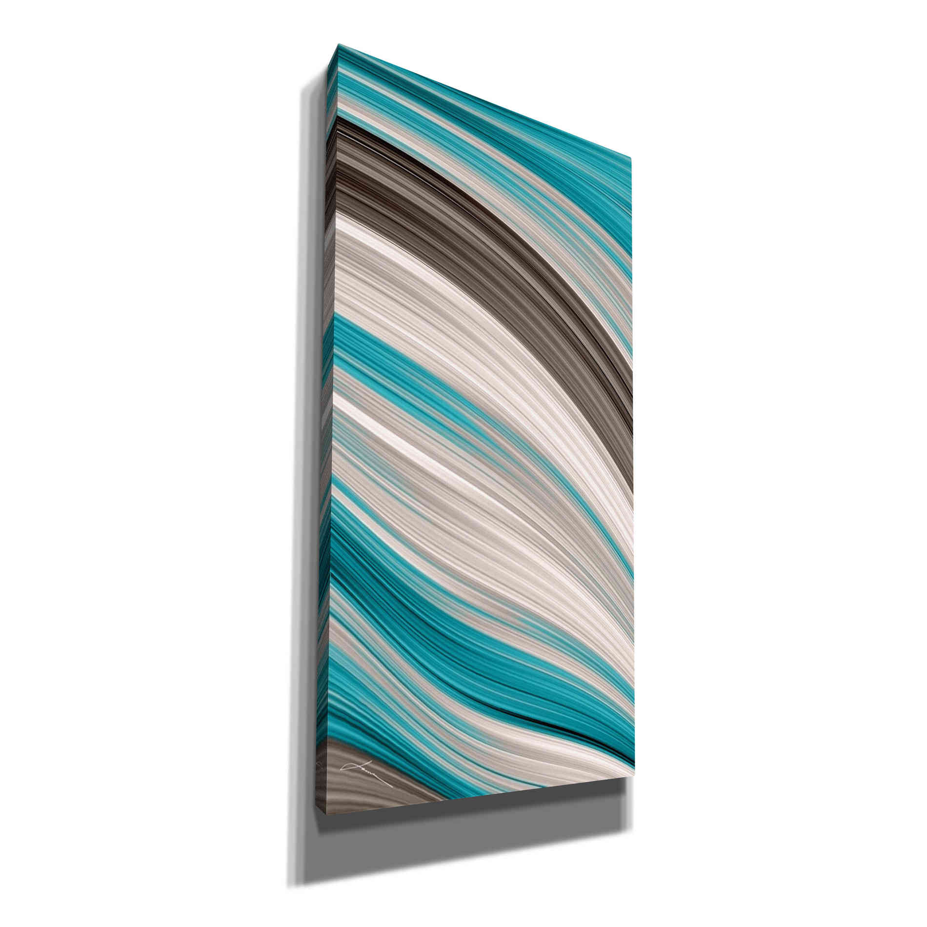'Aqua Sweep II' by James Burghardt Giclee Canvas Wall Art
