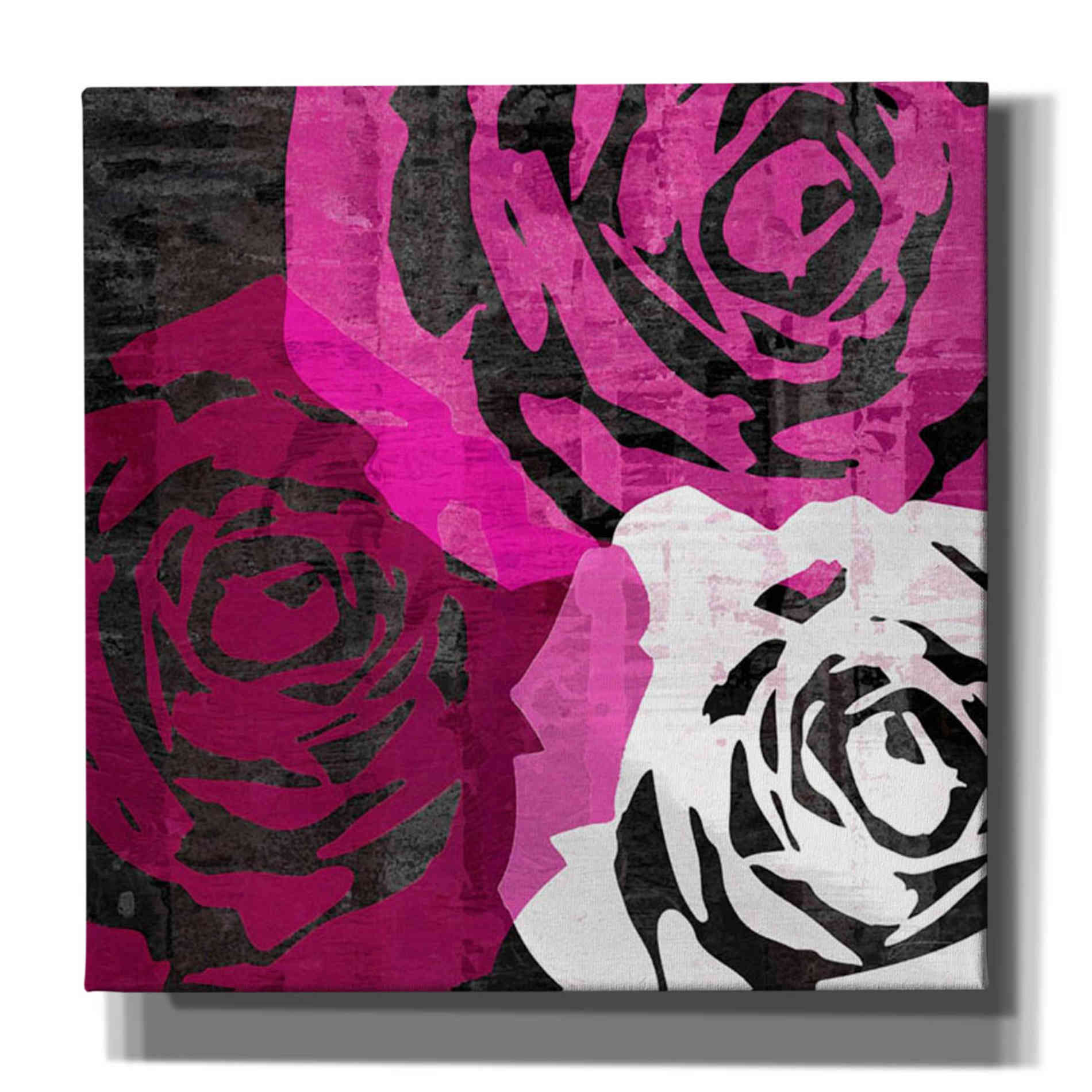 'Bloomer Squares VI' by James Burghardt Giclee Canvas Wall Art