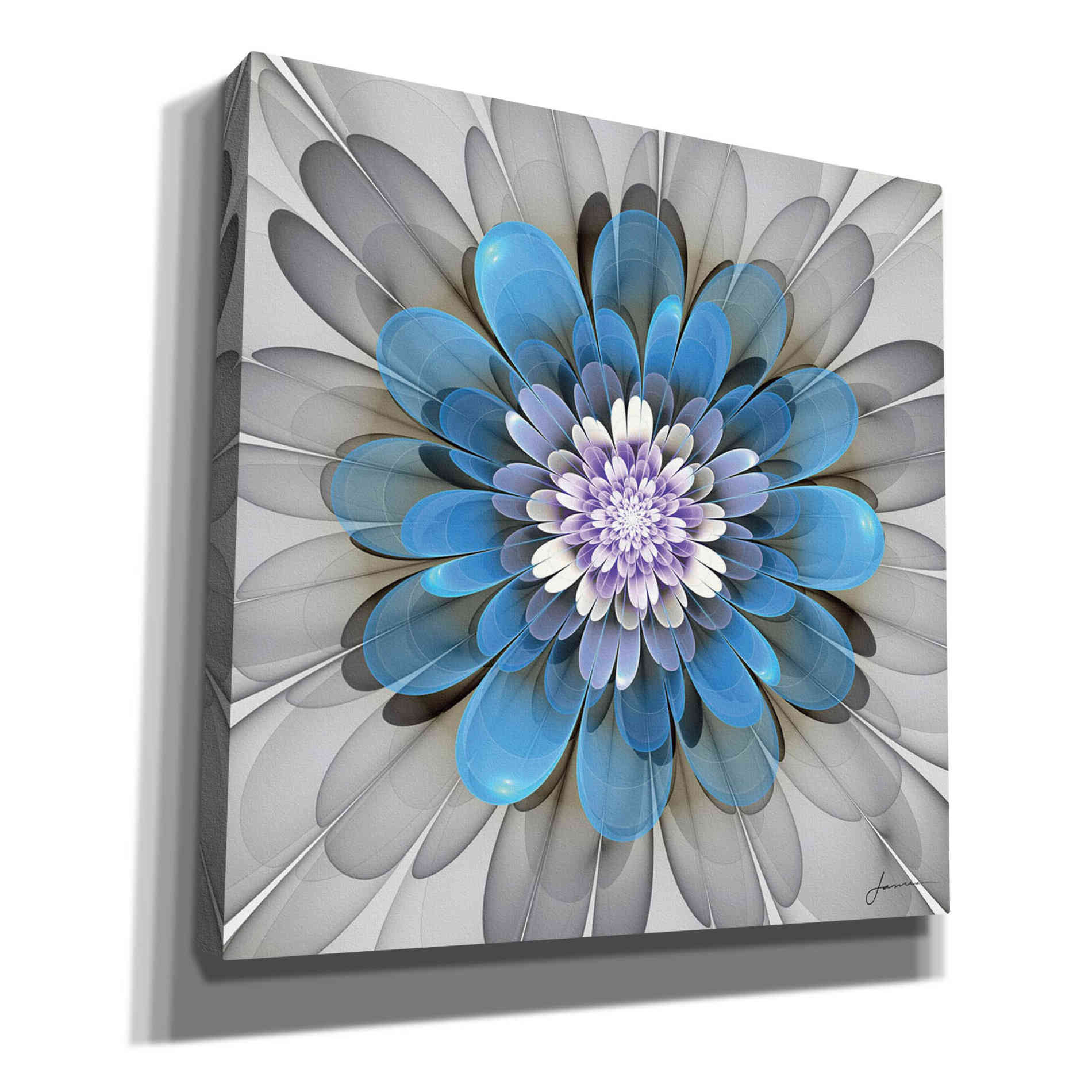 'Fractal Blooms III' by James Burghardt Giclee Canvas Wall Art