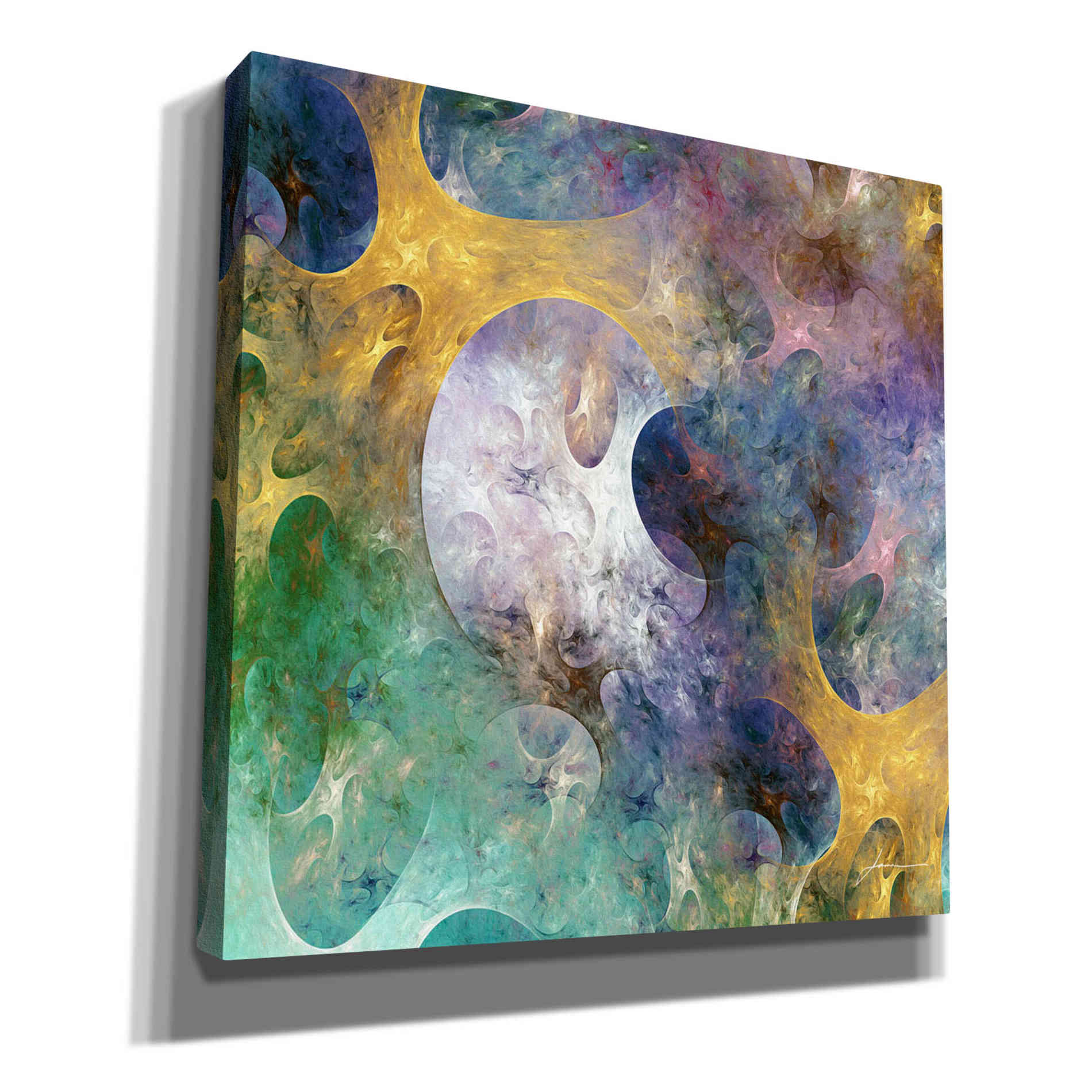 'Lunar Tiles I' by James Burghardt, Canvas Wall Art