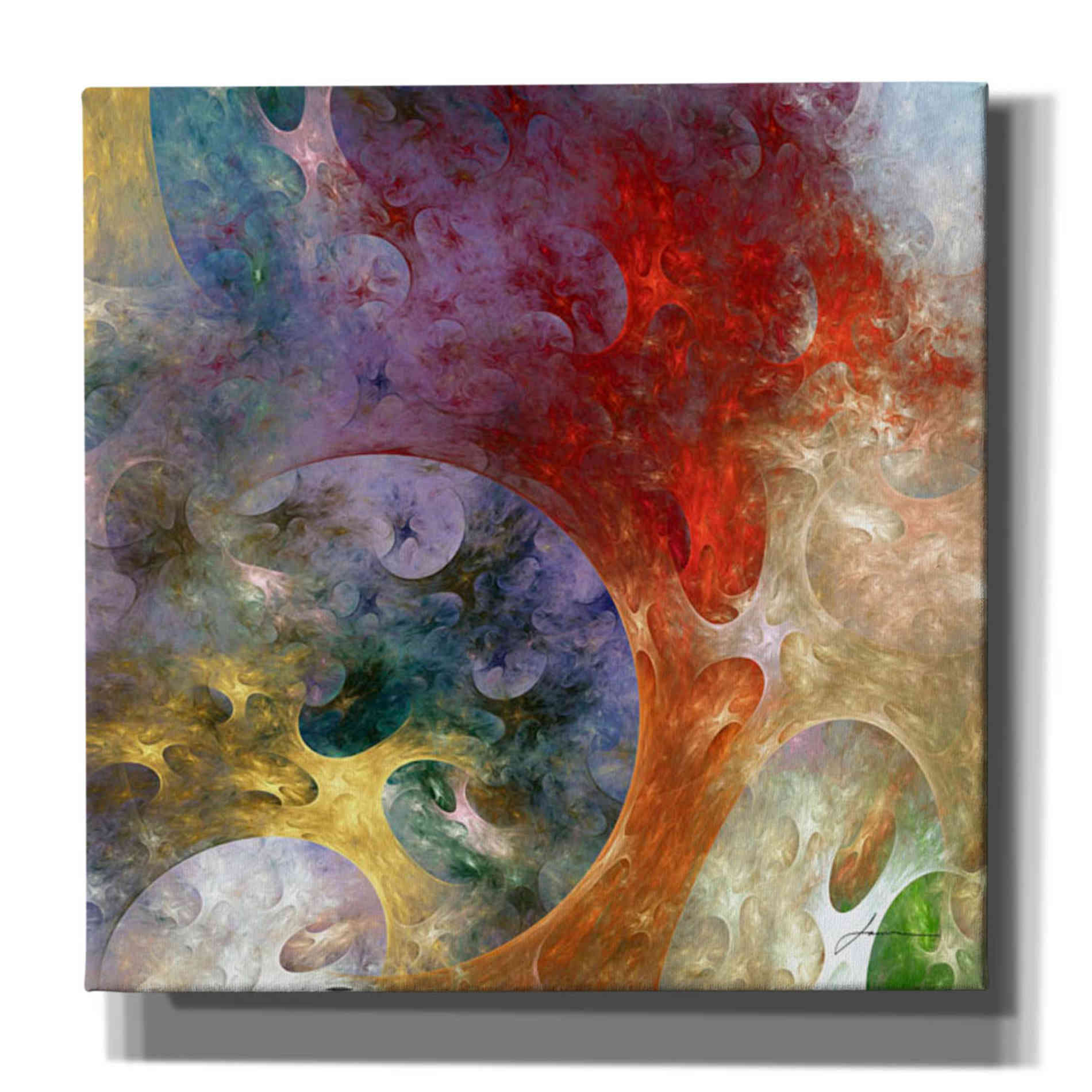 'Lunar Tiles II' by James Burghardt Giclee Canvas Wall Art