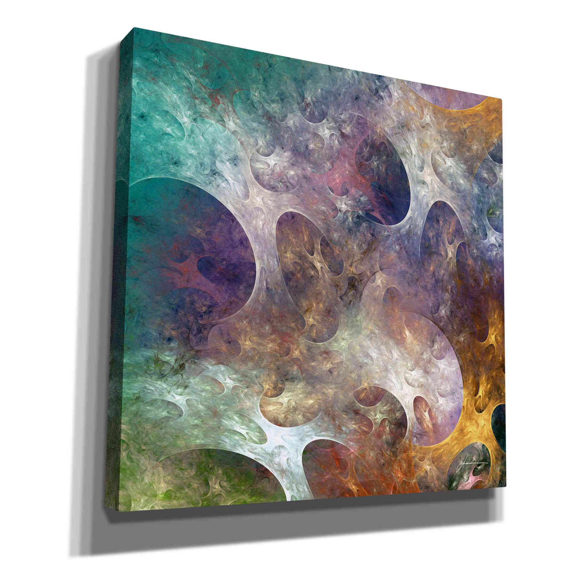 'Lunar Tiles IV' by James Burghardt, Canvas Wall Art