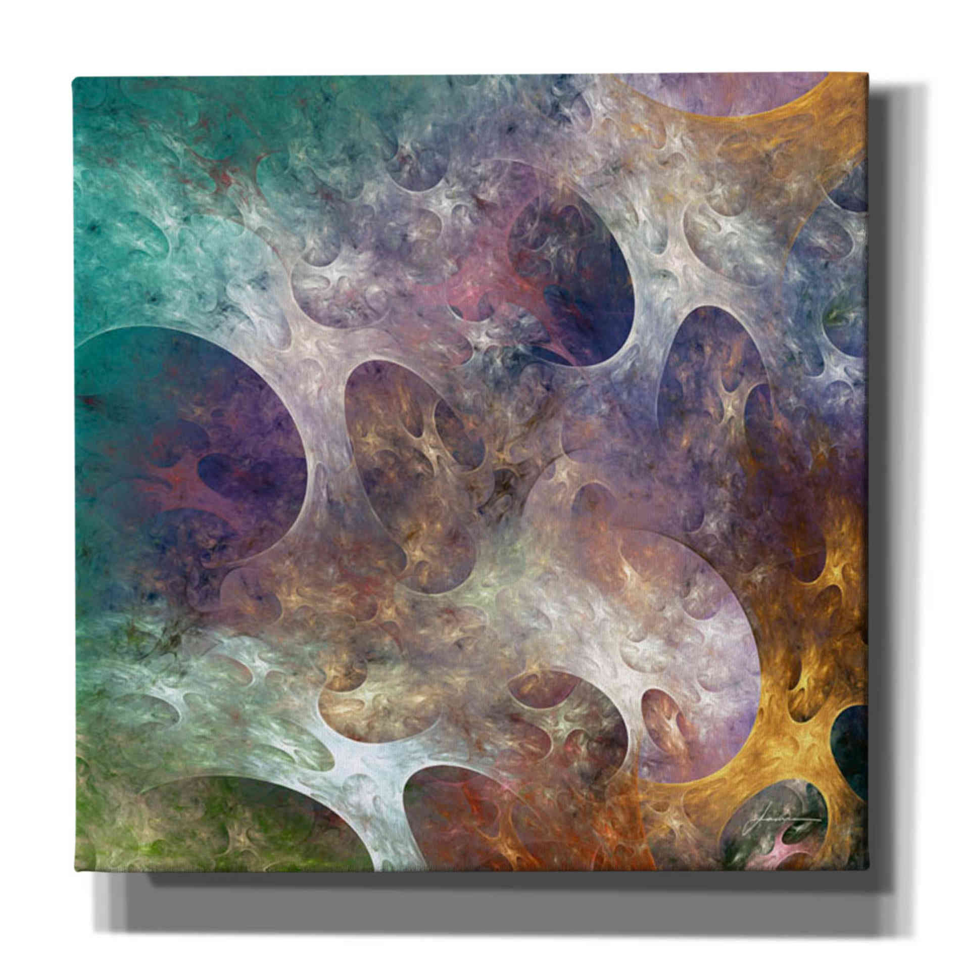 'Lunar Tiles IV' by James Burghardt, Canvas Wall Art