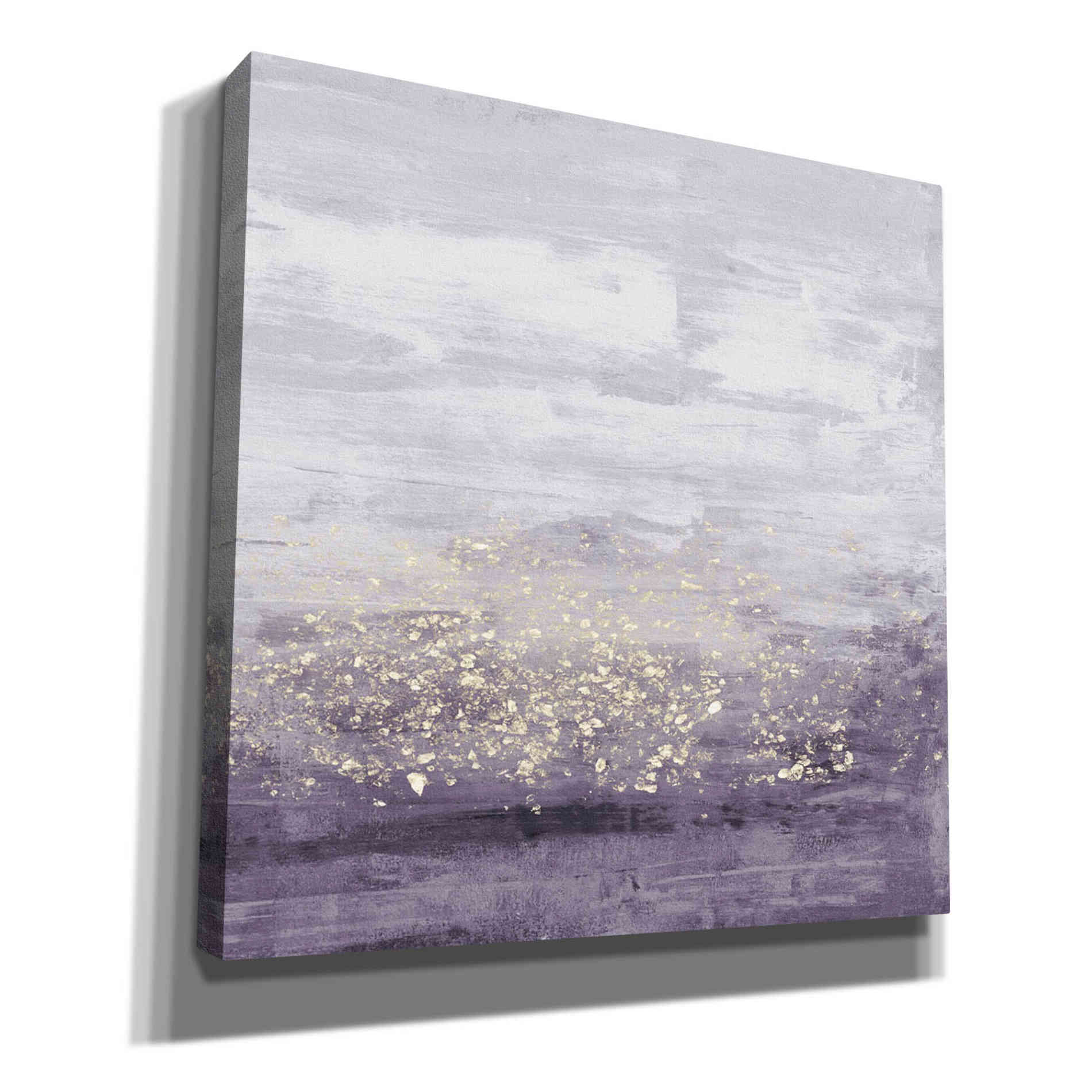 'Amethyst Glitter I' by Jennifer Goldberger Giclee Canvas Wall Art