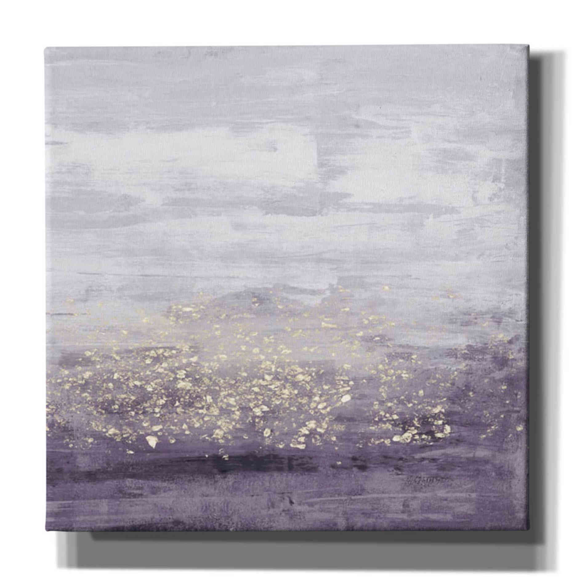 'Amethyst Glitter I' by Jennifer Goldberger Giclee Canvas Wall Art