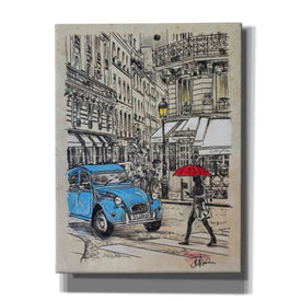 'Blue Citroen' by Loui Jover, Canvas Wall Art