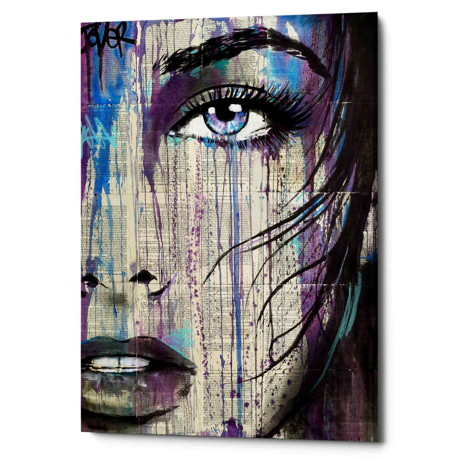 'Indigo Feeling' by Loui Jover, Canvas Wall Art