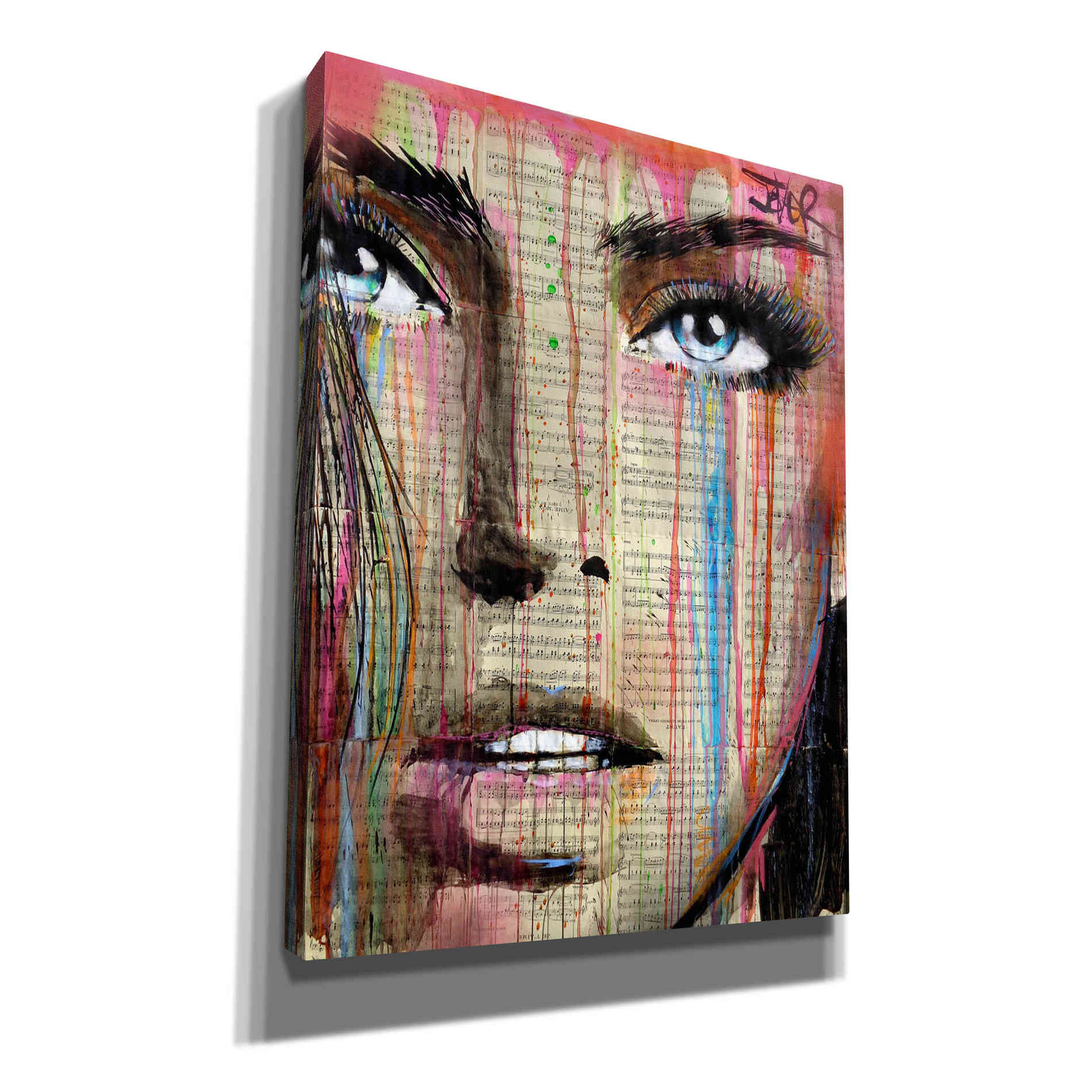 'Jaime Mon Amour' by Loui Jover, Canvas Wall Art