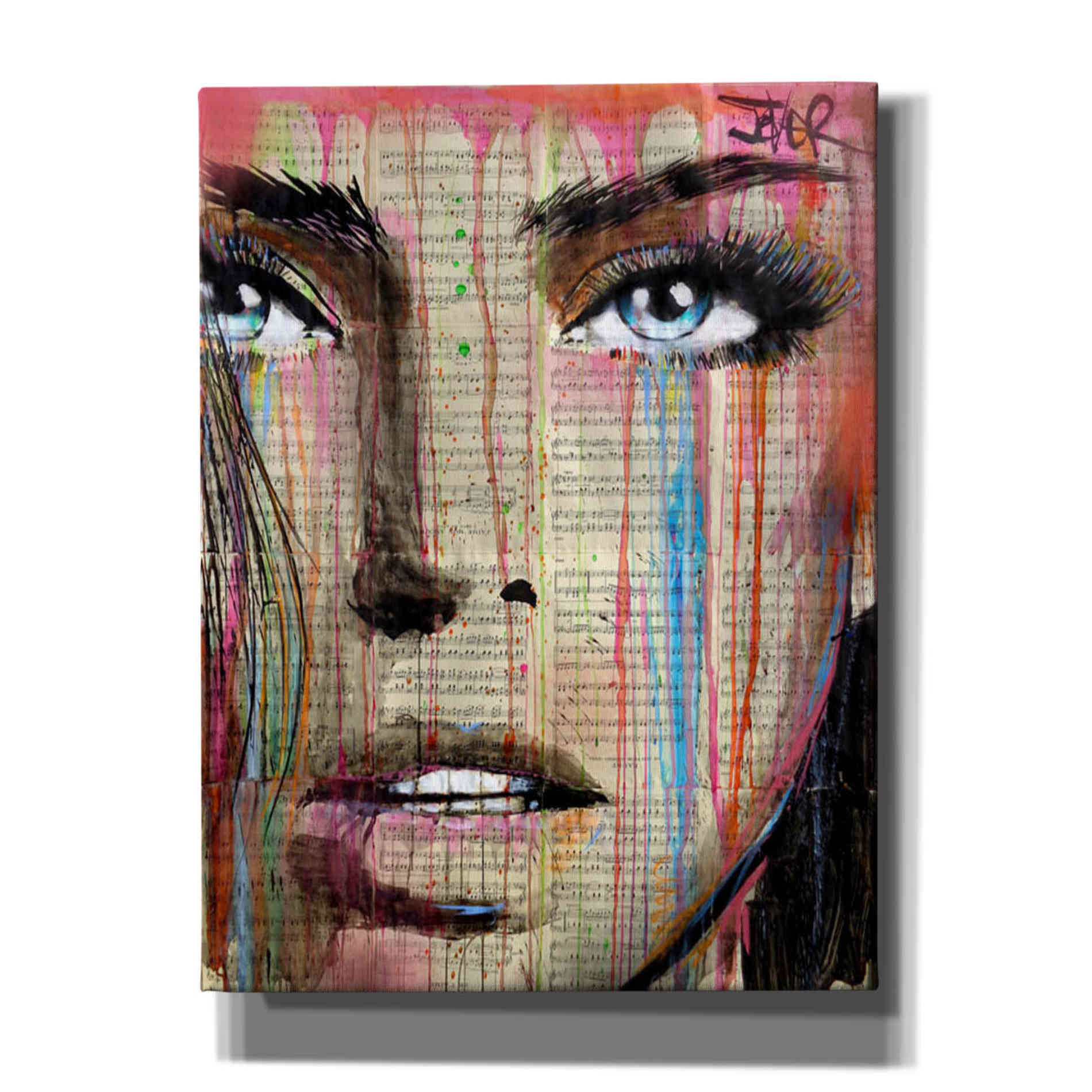 'Jaime Mon Amour' by Loui Jover, Canvas Wall Art