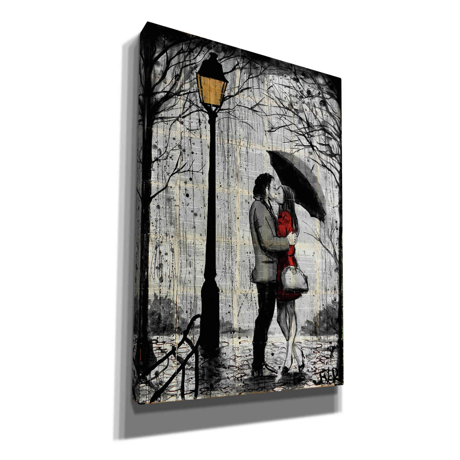 'Lamp' by Loui Jover, Canvas Wall Art
