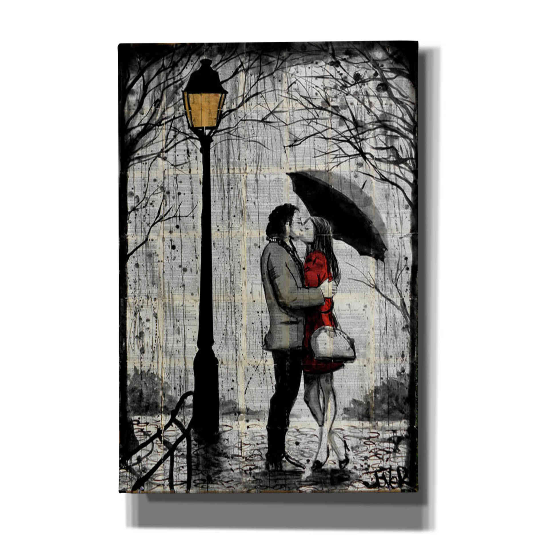 'Lamp' by Loui Jover, Canvas Wall Art