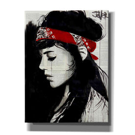 'Red Bandana' by Loui Jover, Canvas Wall Art