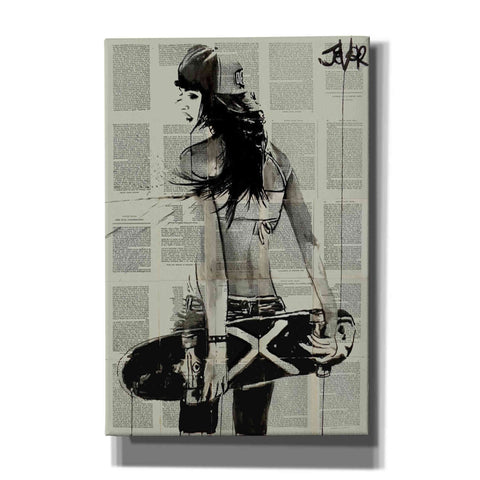 Image of 'Sk8Ter Gurl' by Loui Jover, Canvas Wall Art