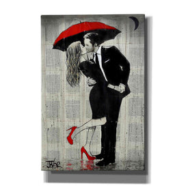 'The Kissing Rain' by Loui Jover, Canvas Wall Art