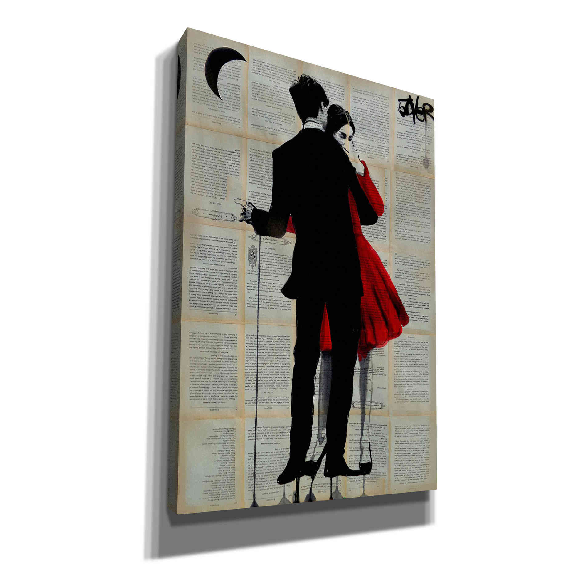 'True Romance' by Loui Jover, Canvas Wall Art