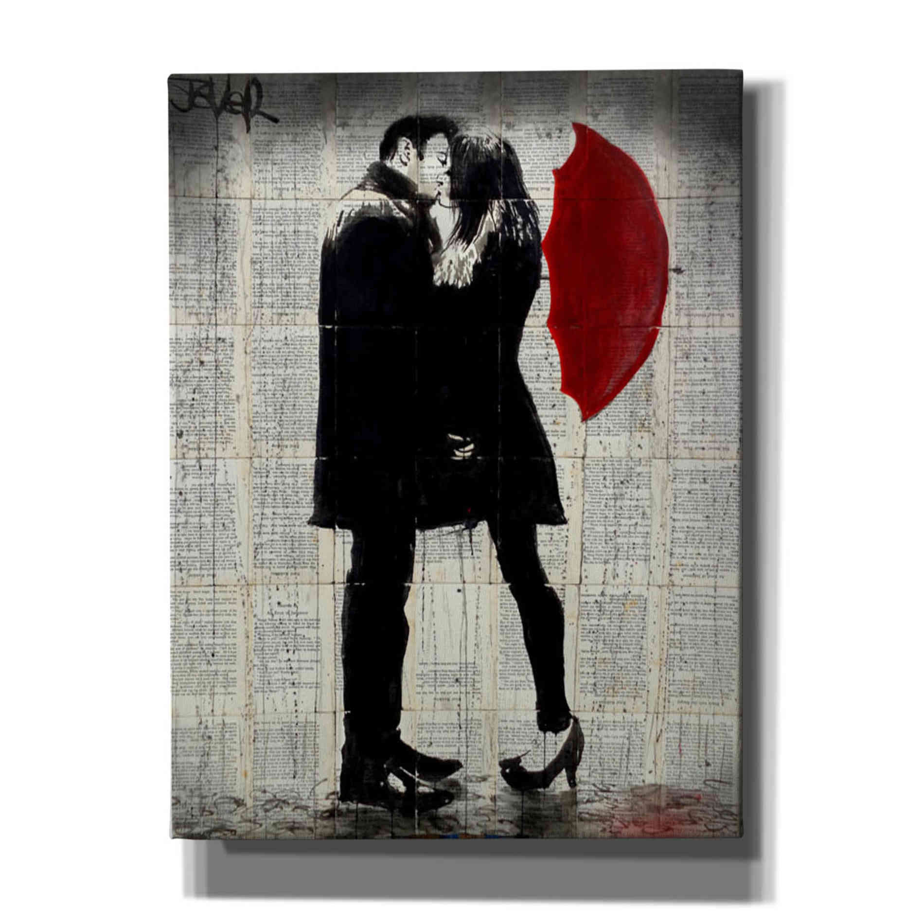 'Winters Kiss' by Loui Jover, Canvas Wall Art