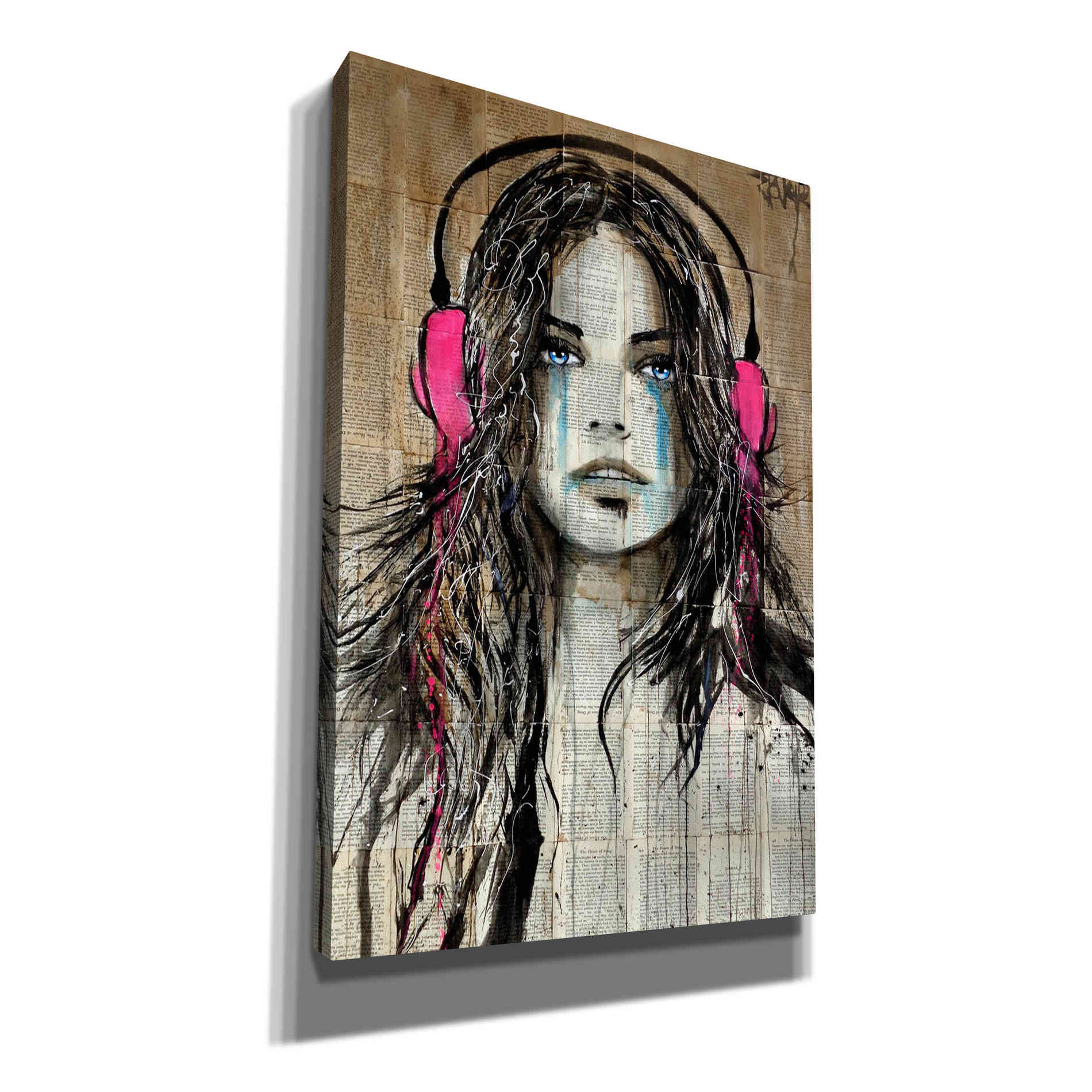 'Wired for Sound' by Loui Jover, Canvas Wall Art