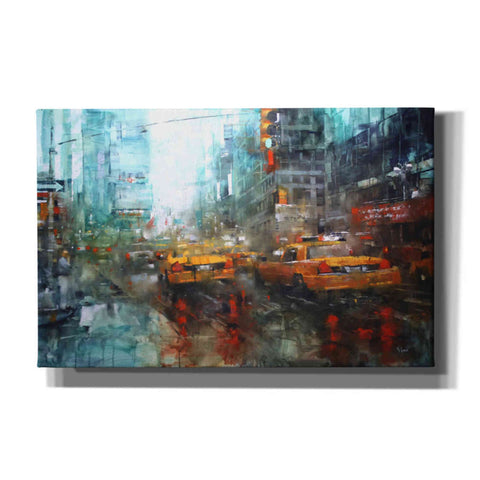 Image of 'Times Square Reflections' by Mark Lague, Canvas Wall Art,Size A Landscape