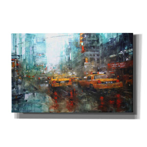 'Times Square Reflections' by Mark Lague, Canvas Wall Art,Size A Landscape