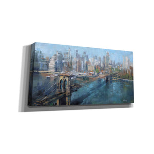 'Brooklyn Bridge' by Mark Lague, Canvas Wall Art,Size 2 Landscape