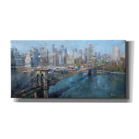 'Brooklyn Bridge' by Mark Lague, Canvas Wall Art,Size 2 Landscape