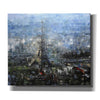 'Blue Paris' by Mark Lague, Canvas Wall Art,Size C Landscape
