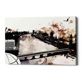 'London Landscape' by Jonathan Lam, Giclee Canvas Wall Art