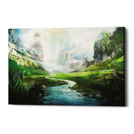 'Peaceful River' by Jonathan Lam, Canvas Wall Art