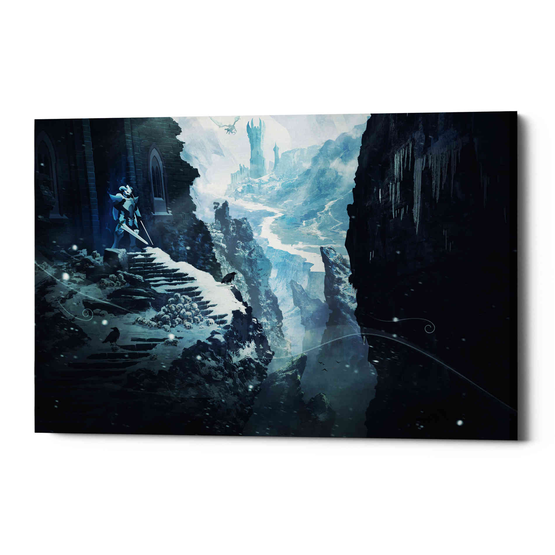 'Winter Ruins' by Jonathan Lam, Canvas Wall Art