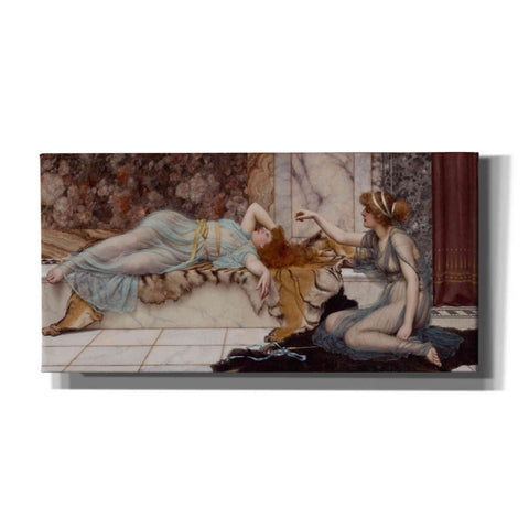 Image of 'Mischief and Repose' by John William Godward Canvas Wall Art