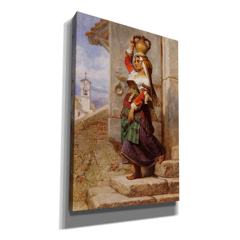 Image of 'A Roman Water Carrier' by Carl Haag, Canvas Wall Art,12 x 18