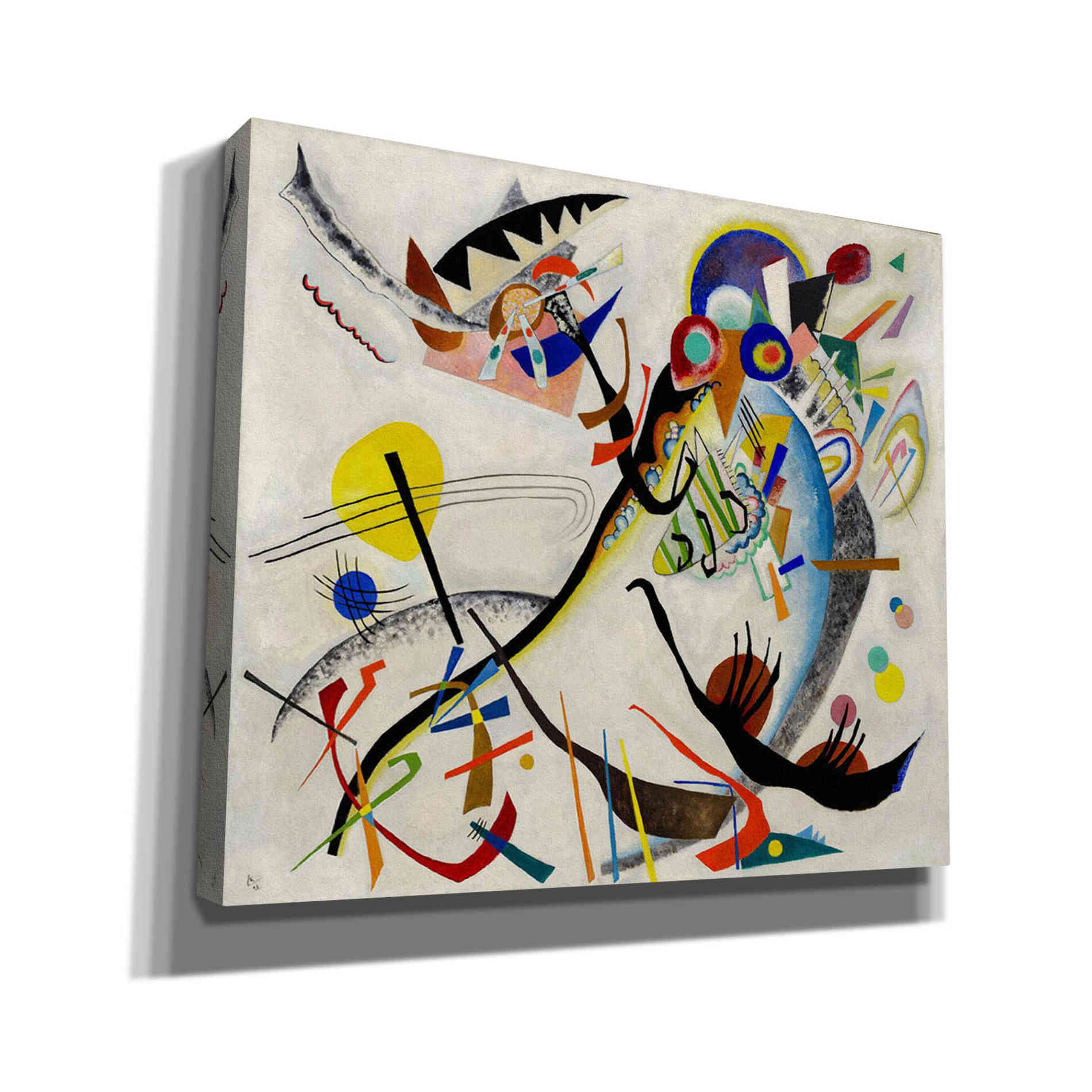 'Blue Segment' by Wassily Kandinsky Canvas Wall Art