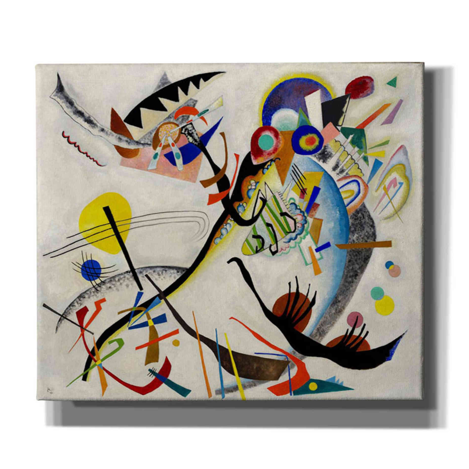 'Blue Segment' by Wassily Kandinsky Canvas Wall Art