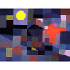 'Fire at Full Moon' by Paul Klee Canvas Wall Art