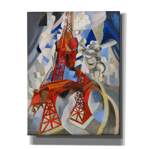 Image of 'Red Eiffel Tower' by Robert Delaunay Canvas Wall Art
