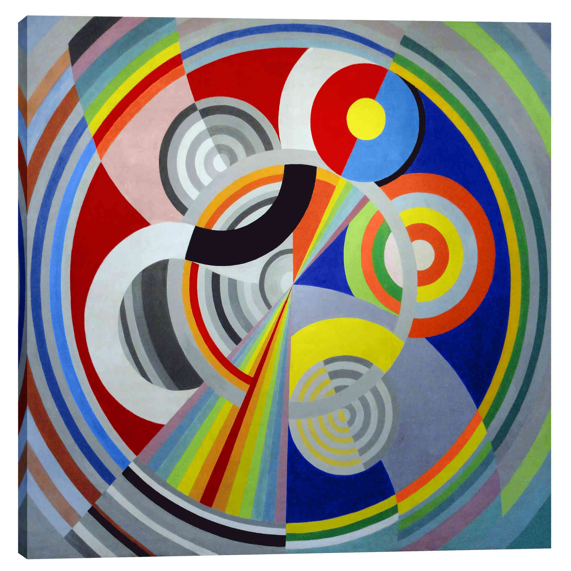 'Rythme n1' by Robert Delaunay Canvas Wall Art