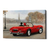 'A Ride in Paris III Red Car' by Marco Fabiano, Canvas Wall Art