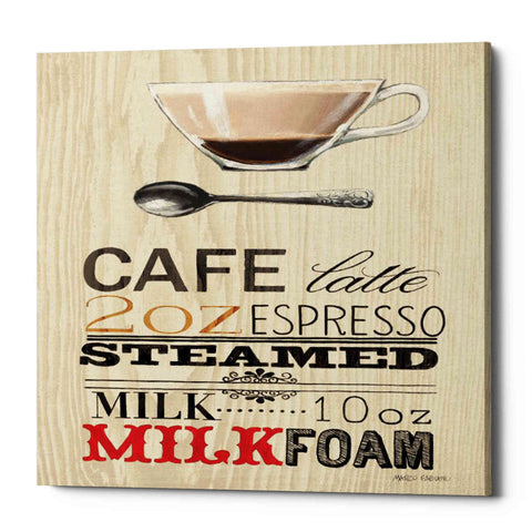 Image of 'Cafe Latte' by Marco Fabiano, Canvas Wall Art