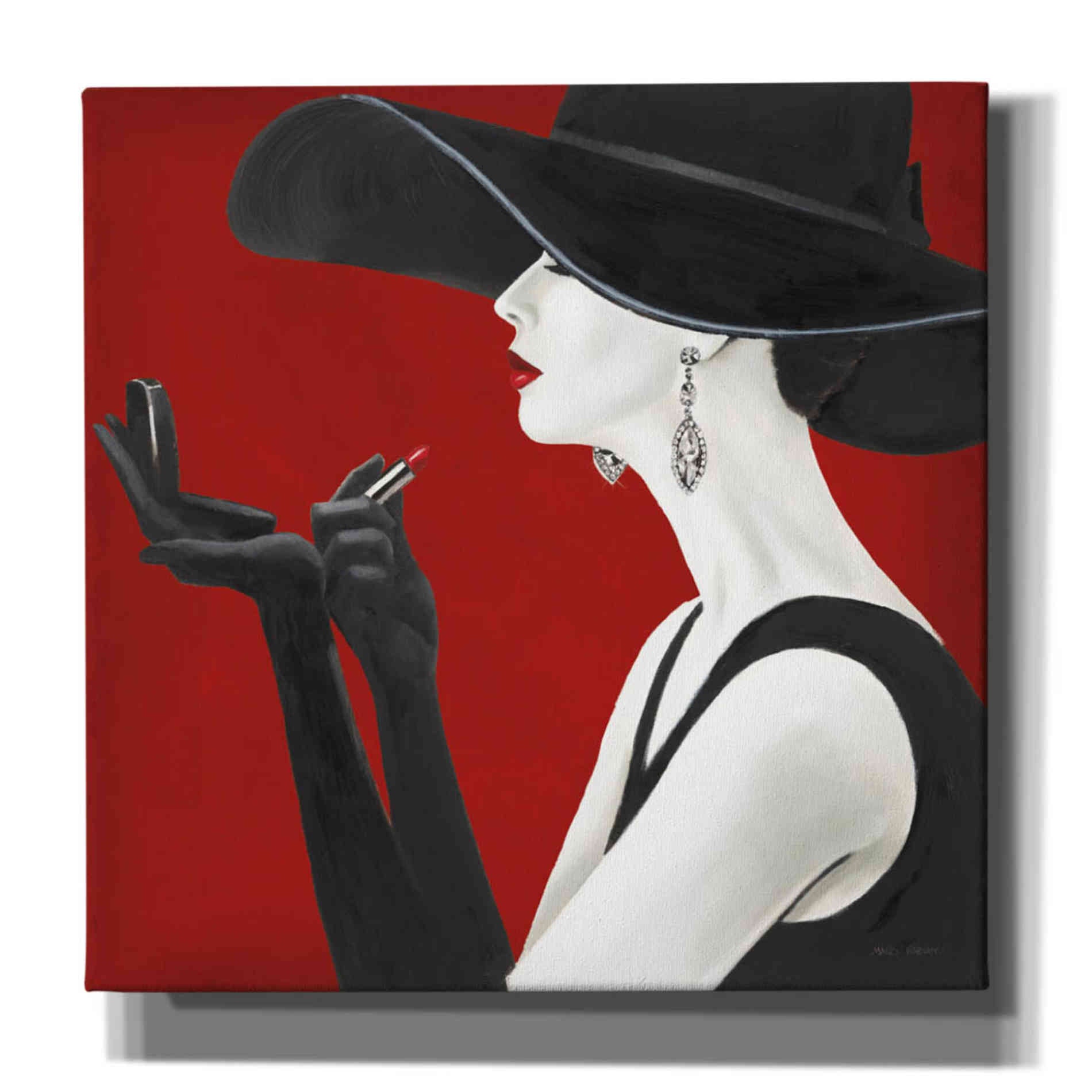 'Haute Chapeau Rouge II' by Marco Fabiano, Canvas Wall Art