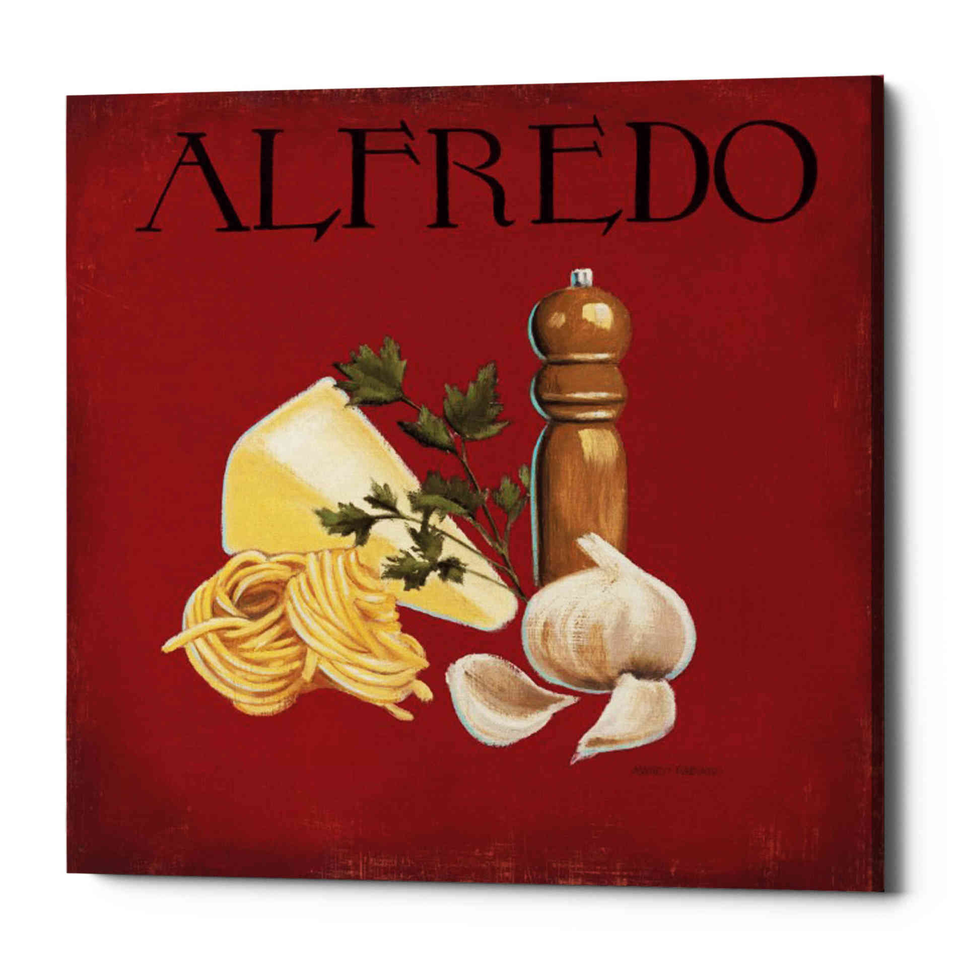 'Italian Cuisine III' by Marco Fabiano, Canvas Wall Art