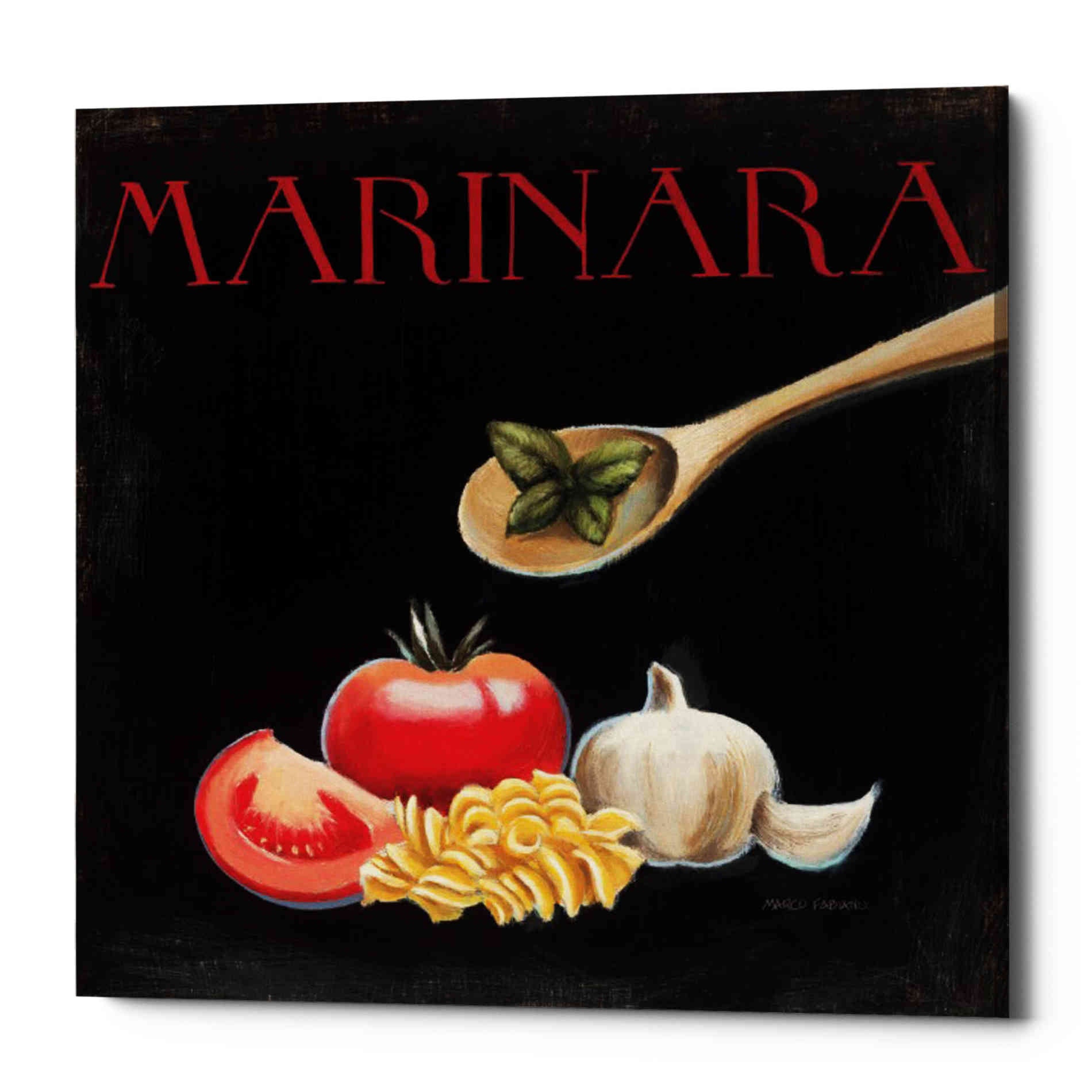 'Italian Cuisine IV' by Marco Fabiano, Canvas Wall Art