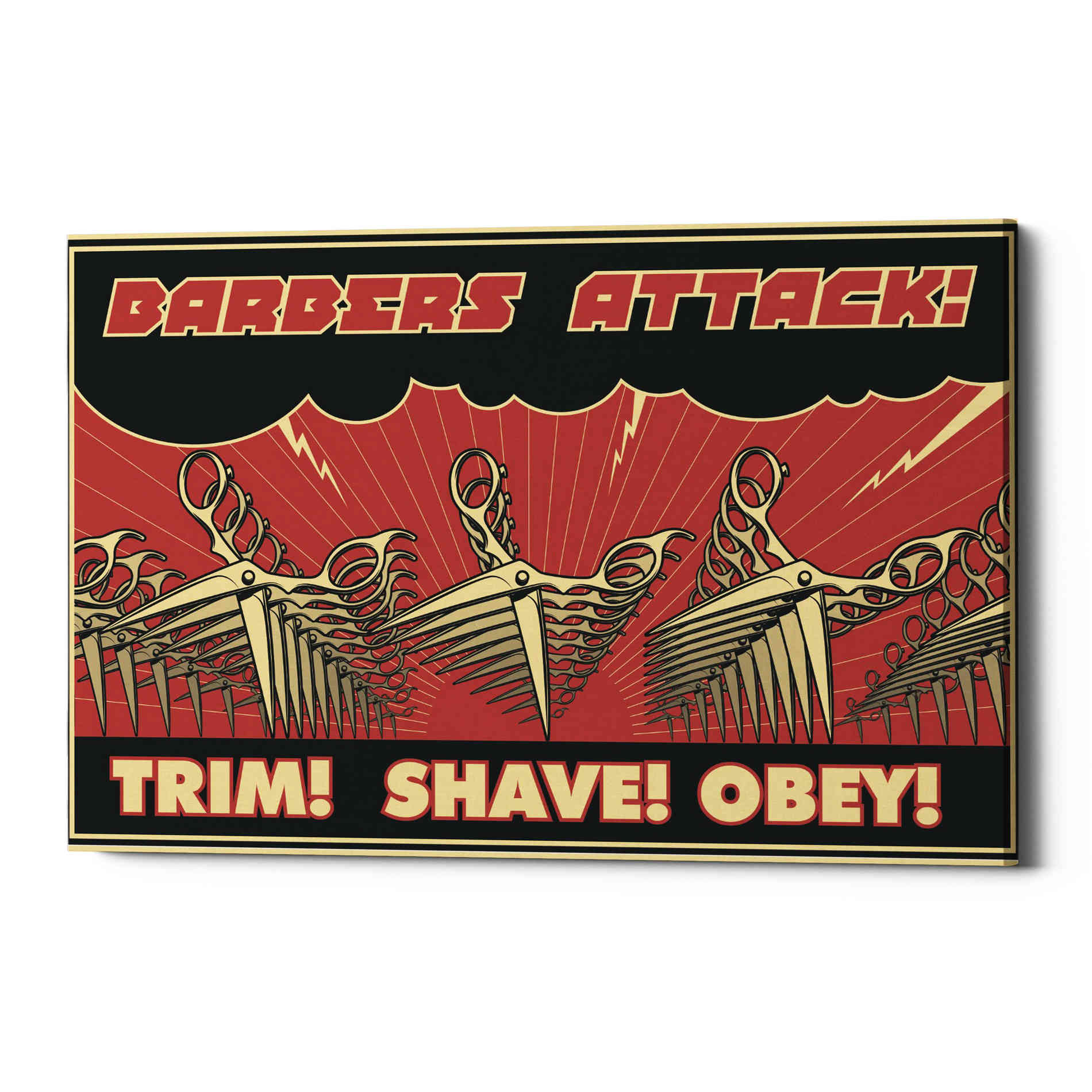 'Barbershop' Canvas Wall Art