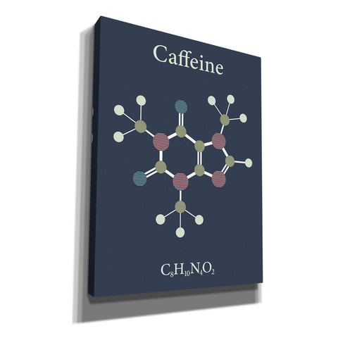 Image of 'Caffeine Molecule' Canvas Wall Art