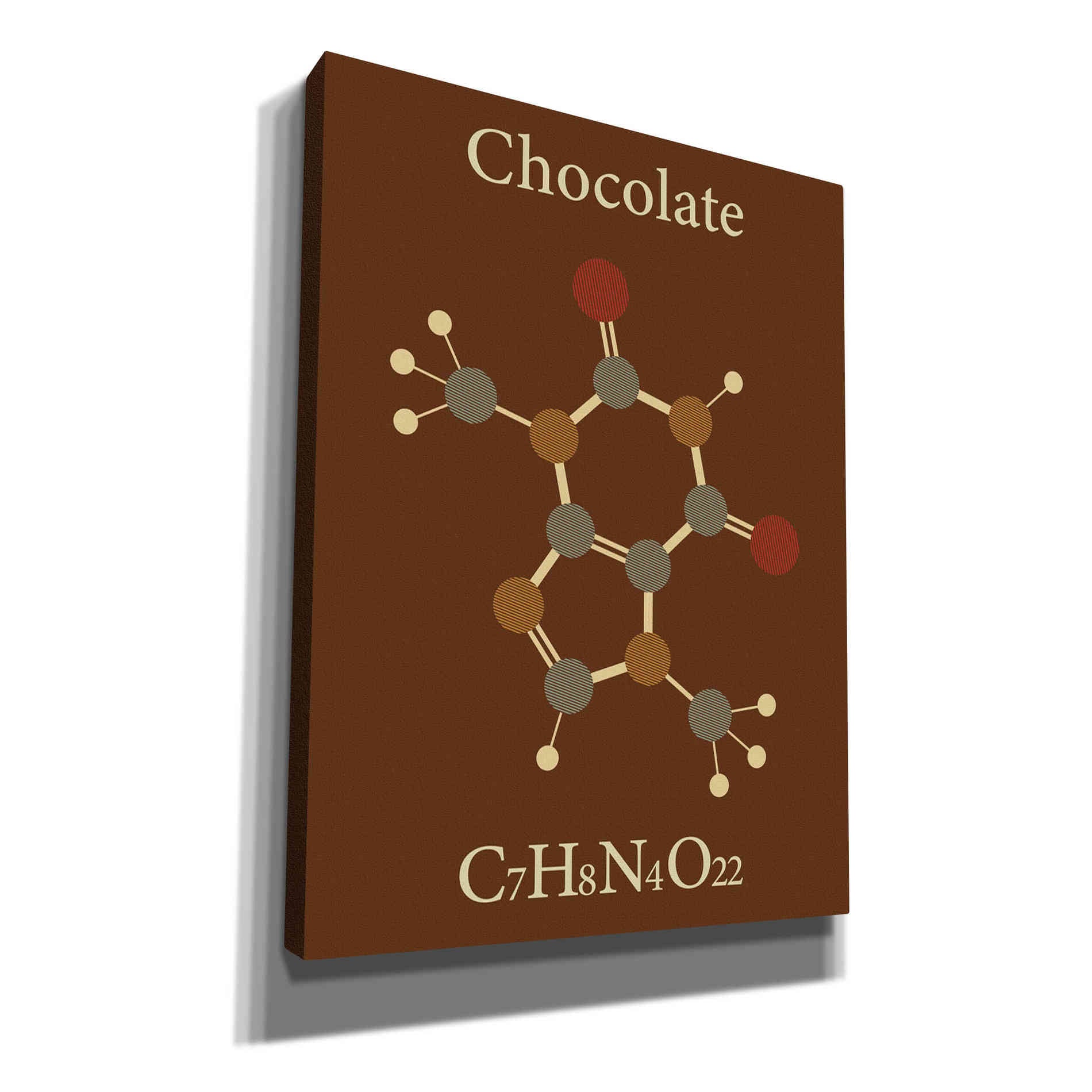 'Chocolate Molecule' Canvas Wall Art