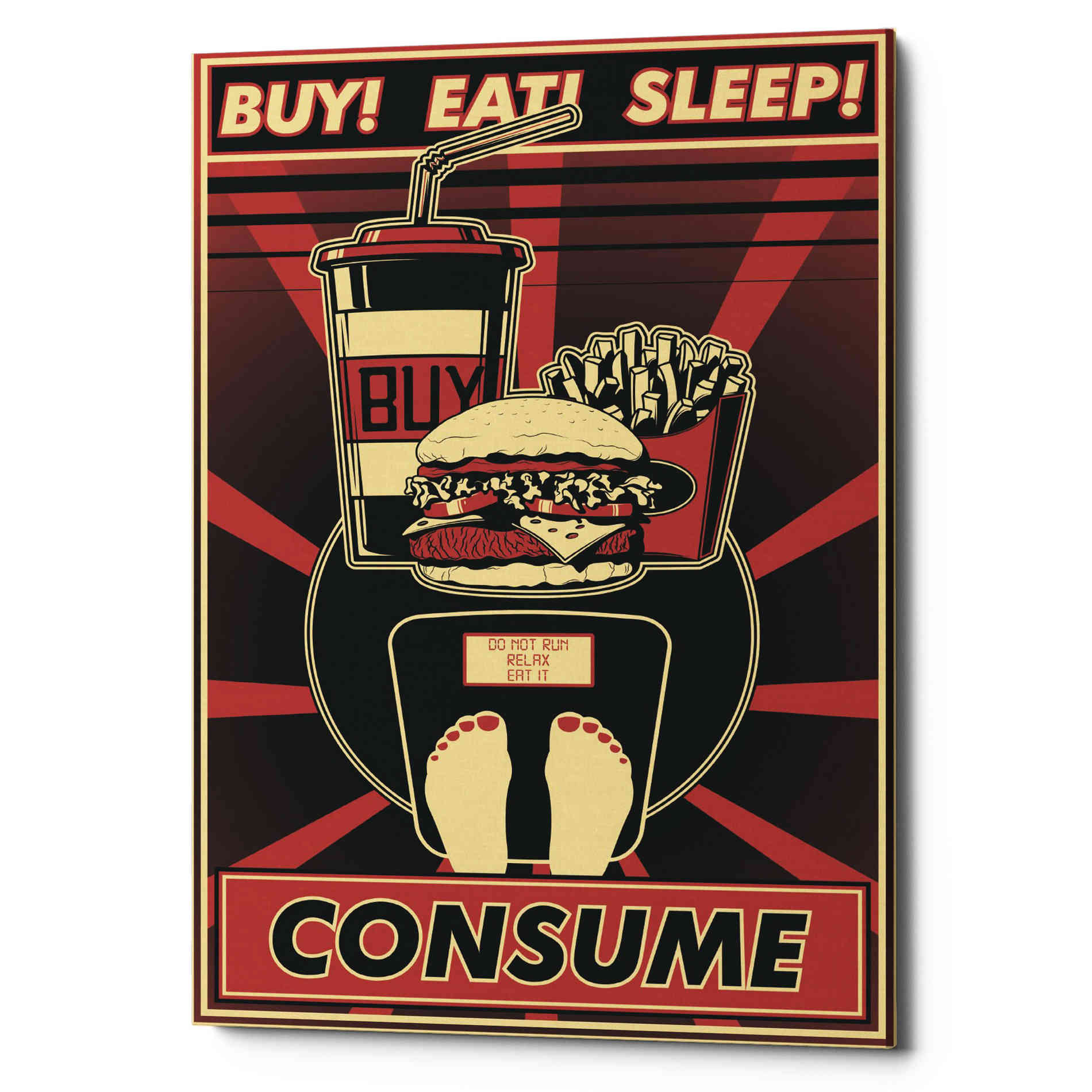 'Consume' Canvas Wall Art