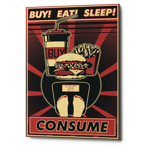 Image of 'Consume' Canvas Wall Art