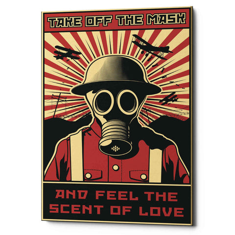 Image of 'Gas Mask' Canvas Wall Art