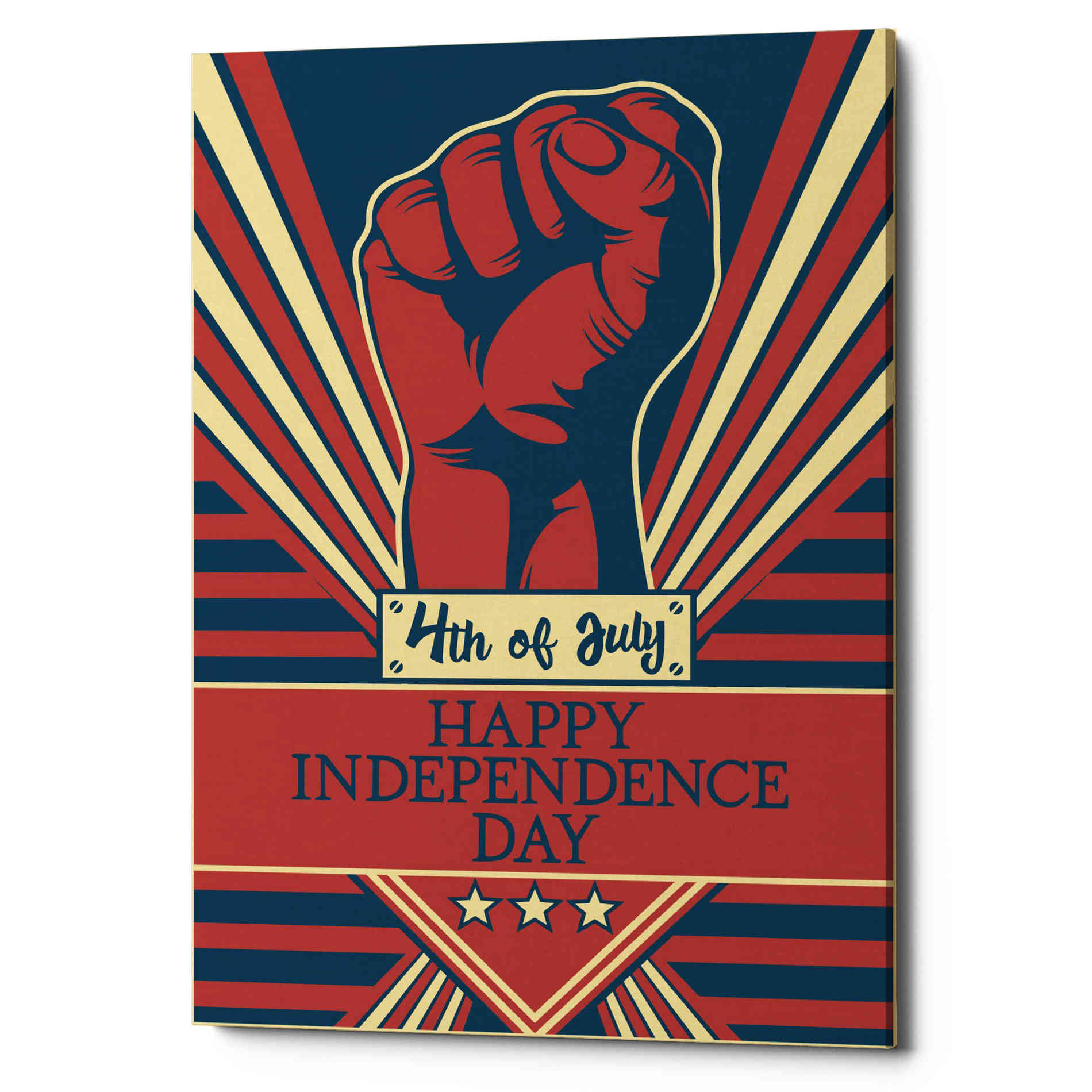 'Independence Day Fist' Canvas Wall Art