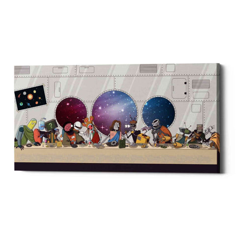 Image of 'The Robot's Last Supper' Canvas Wall Art